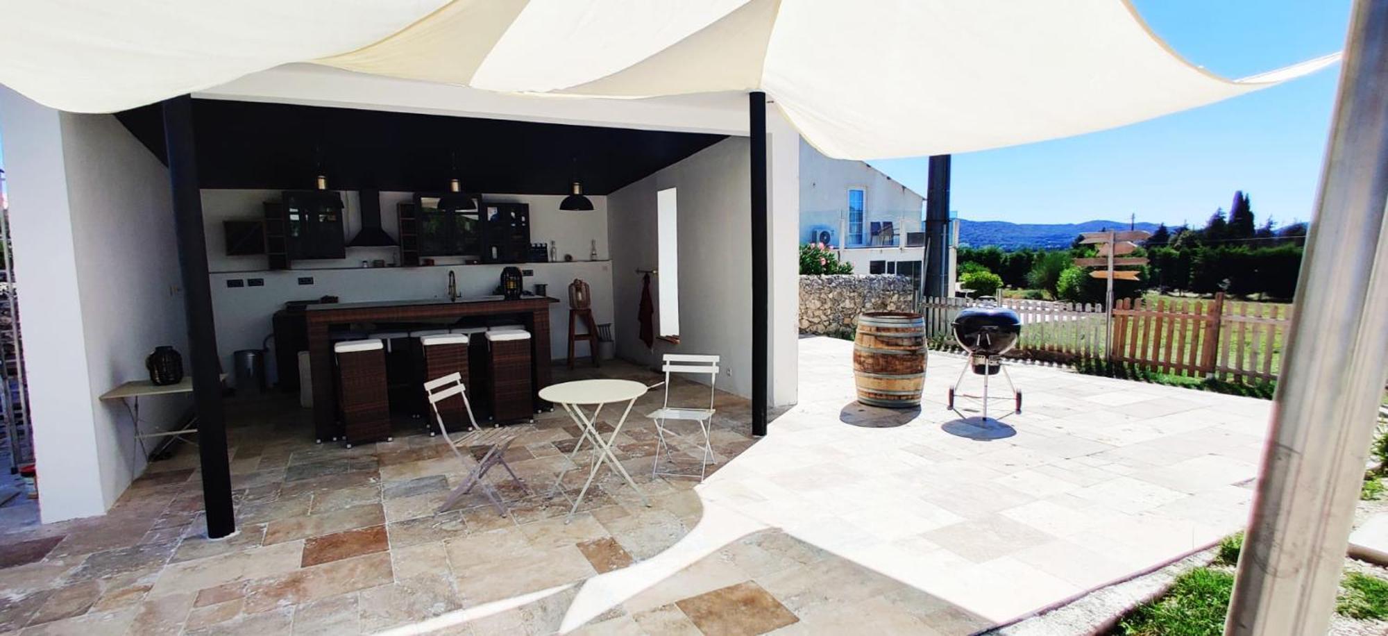 רושפור-דו-גאר Chambre Cosy Avec Terrasse Sur La Colline Boisee, Parking Prive, Jardin, Calme, Climatisation, 10 Mn Pont Du Gard Num7 מראה חיצוני תמונה